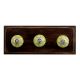 Lime Green Star Ceramic Wooden Hooks